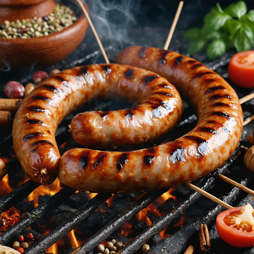 Saucisse turque grillée avec des épices